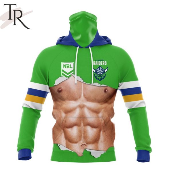 NRL Canberra Raiders Special Men Ripped Design Hoodie