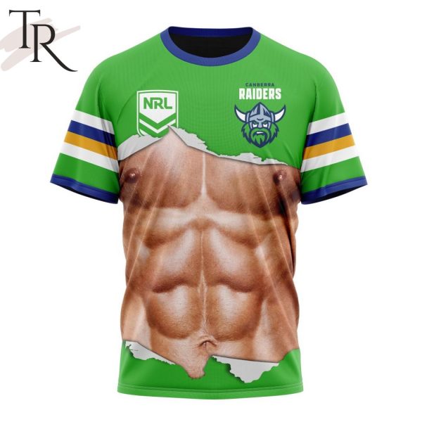 NRL Canberra Raiders Special Men Ripped Design Hoodie