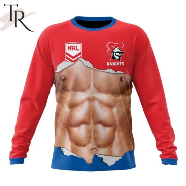 NRL Newcastle Knights Special Men Ripped Design Hoodie