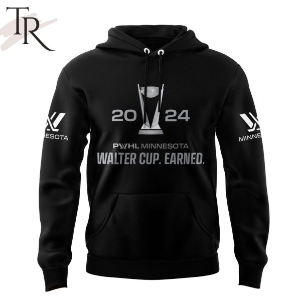 2024 PWHL Minnesota Walter Cup Earned Hoodie – Black