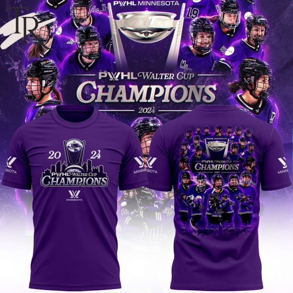 2024 PWHL Walter Cup Champions Minnesota Hoodie – Purple