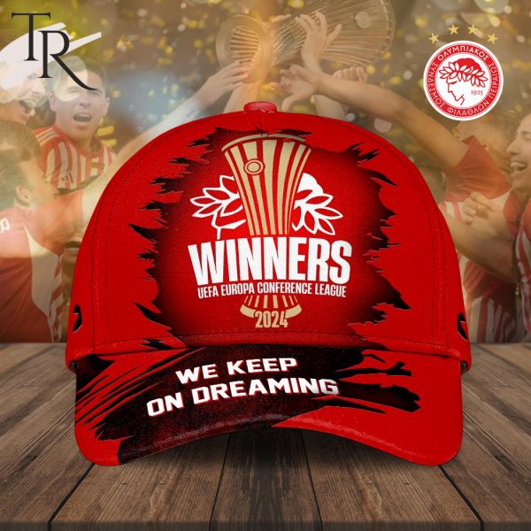 Olympiacos FC Winners UEFA Europa Conference League 2024 We Keep On Dreaming Cap