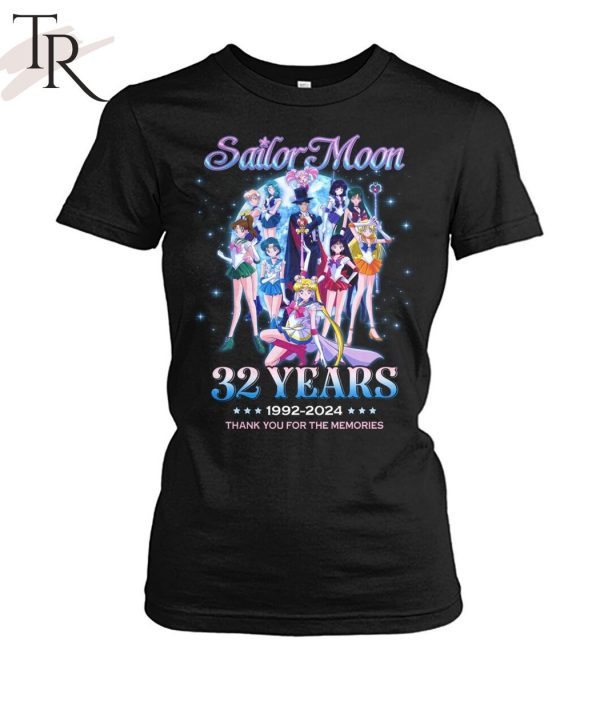 Sailor Moon 32 Years 1992-2024 Thank You For The Memories T-Shirt