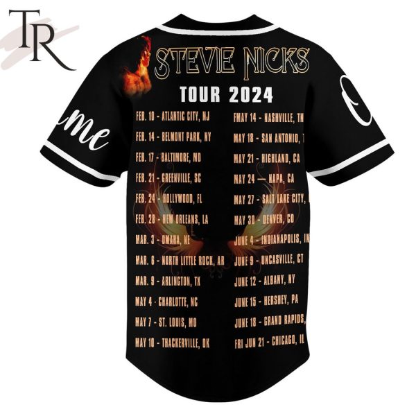 Stevie Nicks Tour 2024 Custom Baseball Jersey