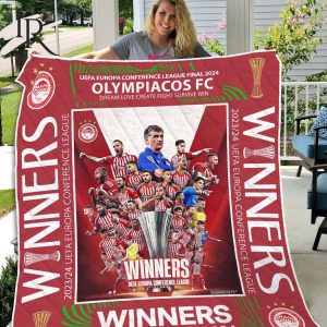 Olympiacos FC UEFA Europa Conference League WINNERS Quilt Blanket