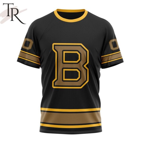 NHL Boston Bruins Special Blackout Design Hoodie