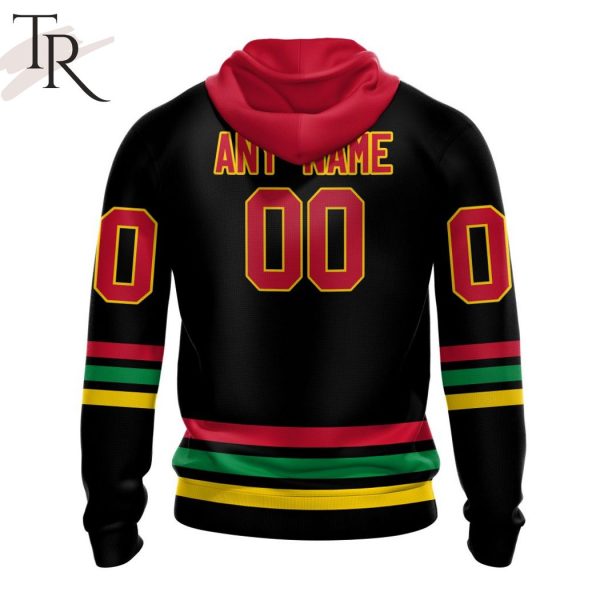 NHL Chicago Blackhawks Special Blackout Design Hoodie