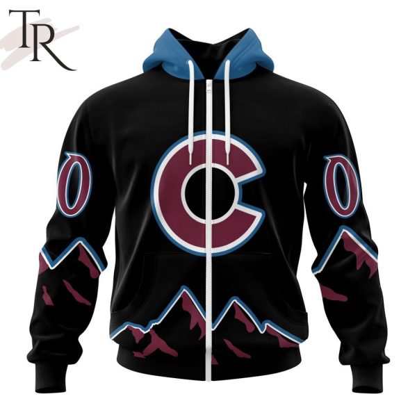 NHL Colorado Avalanche Special Blackout Design Hoodie