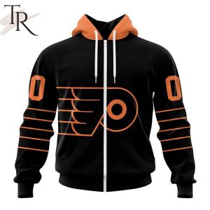 NHL Philadelphia Flyers Special Blackout Design Hoodie