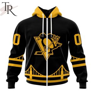 NHL Pittsburgh Penguins Special Blackout Design Hoodie