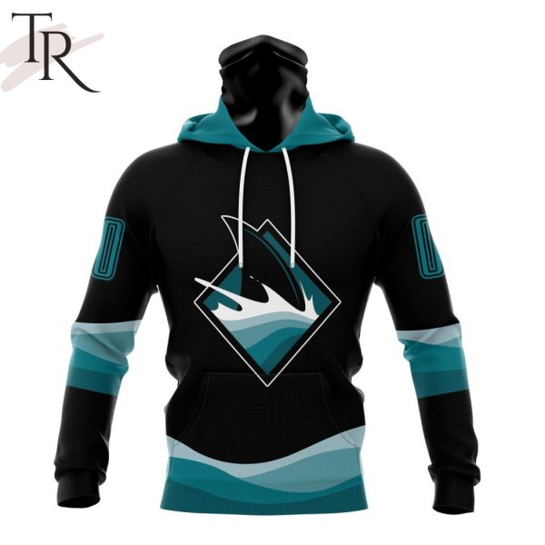 NHL San Jose Sharks Special Blackout Design Hoodie