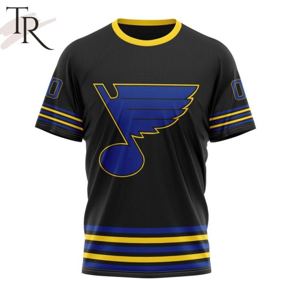 NHL St. Louis Blues Special Blackout Design Hoodie