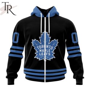 NHL Toronto Maple Leafs Special Blackout Design Hoodie