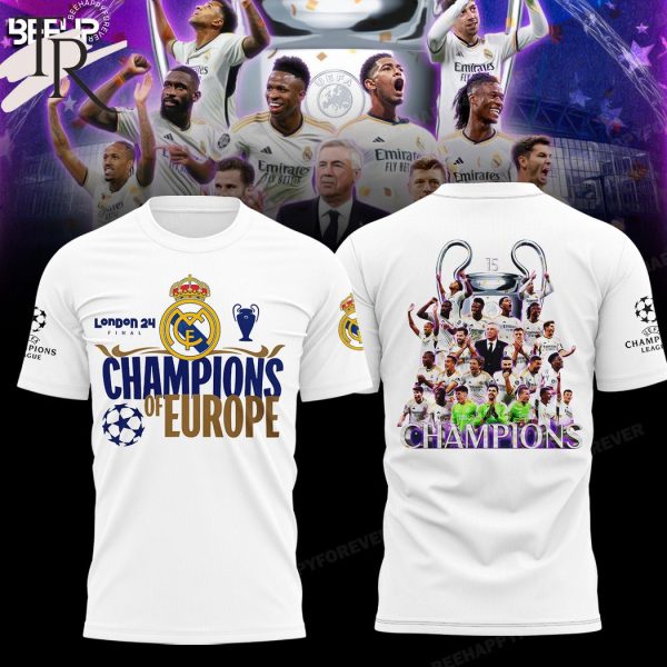 Real Madrid London 24h Final Champions Of Europe Hoodie – White