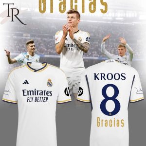 Real Madrid Toni Kroos Gracias Football Jersey