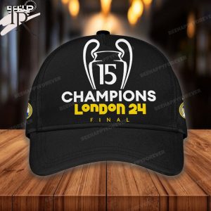 Real Madrid 15 Champions London 24h Final Classic Cap – Black