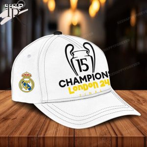 Real Madrid 15 Champions London 24h Final Classic Cap – White
