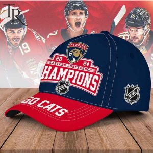 Florida Panthers 2024 Eastern Conference Champions Go Cats Classic Cap – Navy