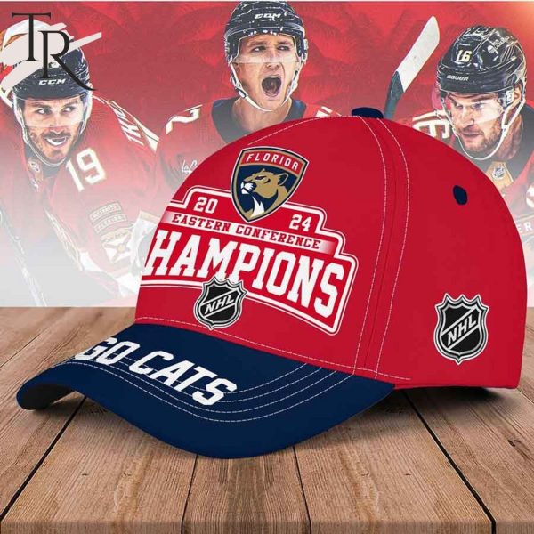 Florida Panthers 2024 Eastern Conference Champions Go Cats Classic Cap – Red