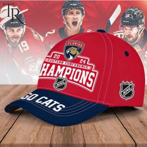 Florida Panthers 2024 Eastern Conference Champions Go Cats Classic Cap – Red