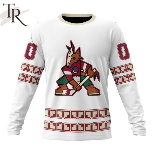 NHL Arizona Coyotes Special Whiteout Design Hoodie