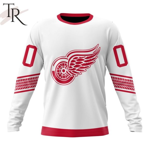 NHL Detroit Red Wings Special Whiteout Design Hoodie