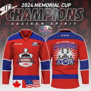 2024 Memorial Cup Champions Saginaw Spirit Hockey Jersey