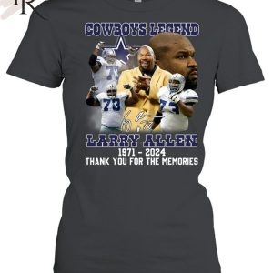 Cowboys Legend Larry Allen 1971-2024 Thank You For The Memories T-Shirt