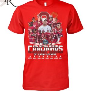2024 NCAA Softball National Champions Oklahoma Sooners T-Shirt