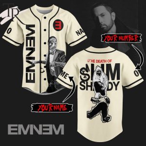 Eminem The Death Of Slim Shady Custom Baseball Jersey