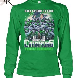 Back To Back To Back 2024 Kelly Cup Champions Florida Everblades T-Shirt