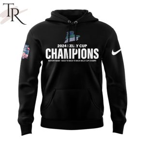 2024 History Made Back To Back To Back Kelly Cup Champions Florida Everblades Hoodie – Black