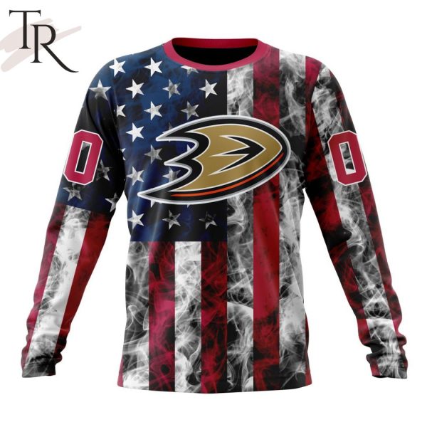 NHL Anaheim Ducks Special Design For Independence Day The Fourth Of July Hoodie