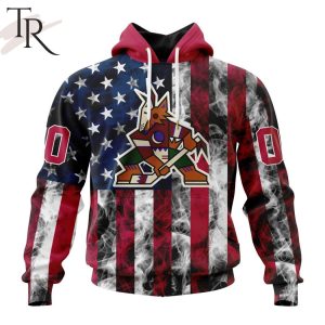 NHL Arizona Coyotes Special Design For Independence Day The Fourth Of July Hoodie