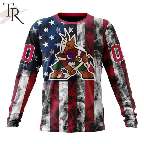 NHL Arizona Coyotes Special Design For Independence Day The Fourth Of July Hoodie