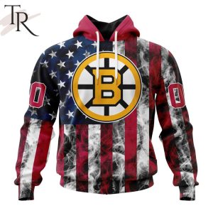 NHL Boston Bruins Special Design For Independence Day The Fourth Of July Hoodie