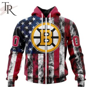 NHL Boston Bruins Special Design For Independence Day The Fourth Of July Hoodie