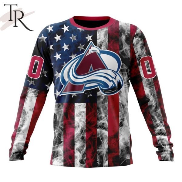 NHL Colorado Avalanche Special Design For Independence Day The Fourth Of July Hoodie