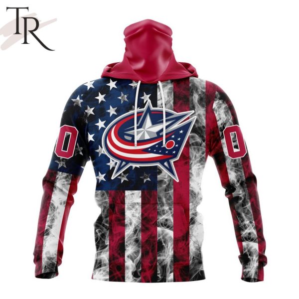 NHL Columbus Blue Jackets Special Design For Independence Day The Fourth Of July Hoodie