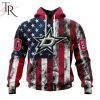 NHL Columbus Blue Jackets Special Design For Independence Day The Fourth Of July Hoodie
