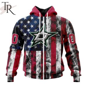 NHL Dallas Stars Special Design For Independence Day The Fourth Of July Hoodie