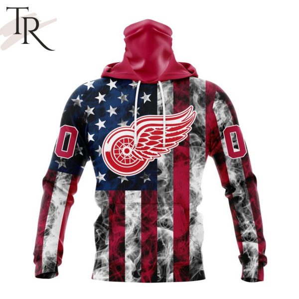 NHL Detroit Red Wings Special Design For Independence Day The Fourth Of July Hoodie