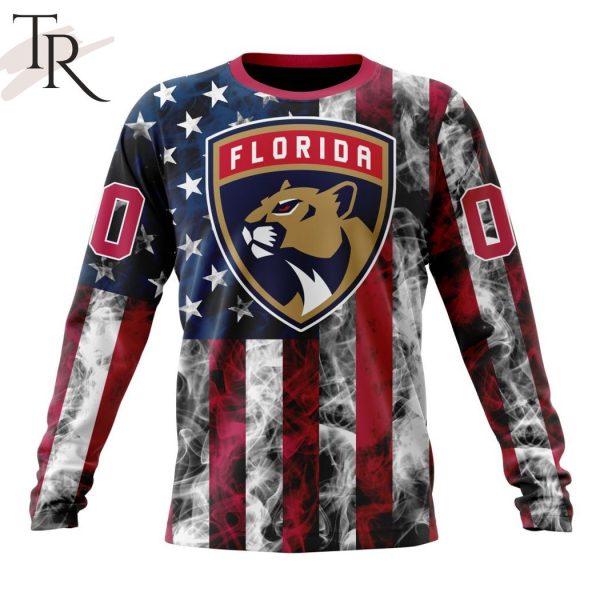 NHL Florida Panthers Special Design For Independence Day The Fourth Of July Hoodie