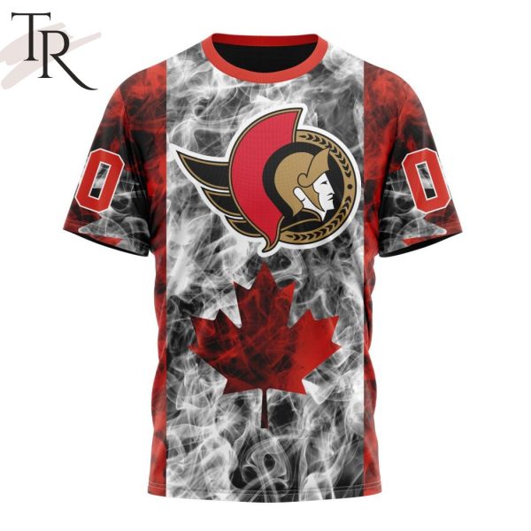 NHL Ottawa Senators Special Design For Canada Day Hoodie