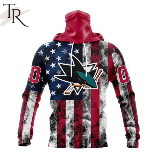 NHL San Jose Sharks Special Design For Independence Day The Fourth Of July Hoodie