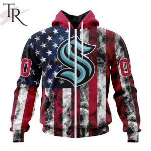 NHL Seattle Kraken Special Design For Independence Day The Fourth Of July Hoodie