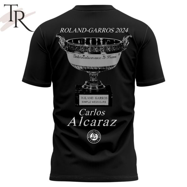 Carlos Alcaraz Roland-Garros 2024 Champions Hoodie – Black