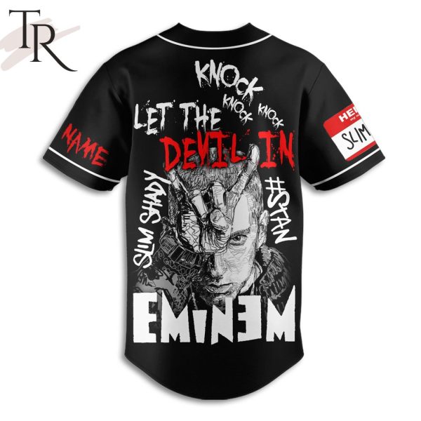 Knock Knock Let The Devil In Eminem Custom Baseball Jersey