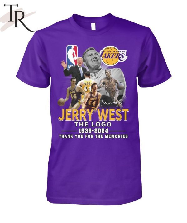 Jerry West The Logo 1938-2024 Thank You For The Memories T-Shirt