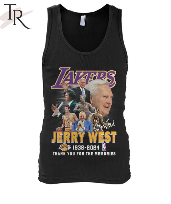 Lakers Jerr West 1938-2024 Thank You For The Memories T-Shirt